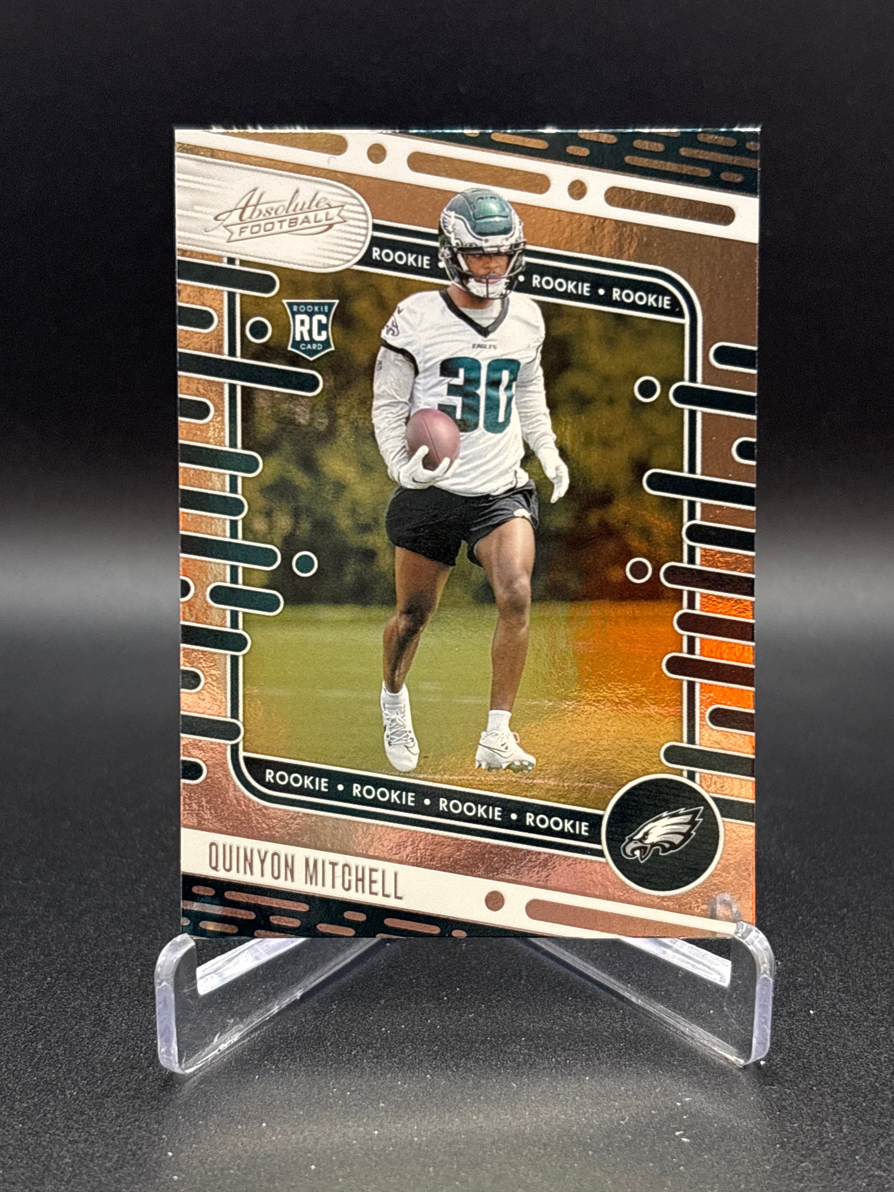 2024 Panini Absolute Football #122 Quinton Mitchell (RC) Rookie Foil - Eagles