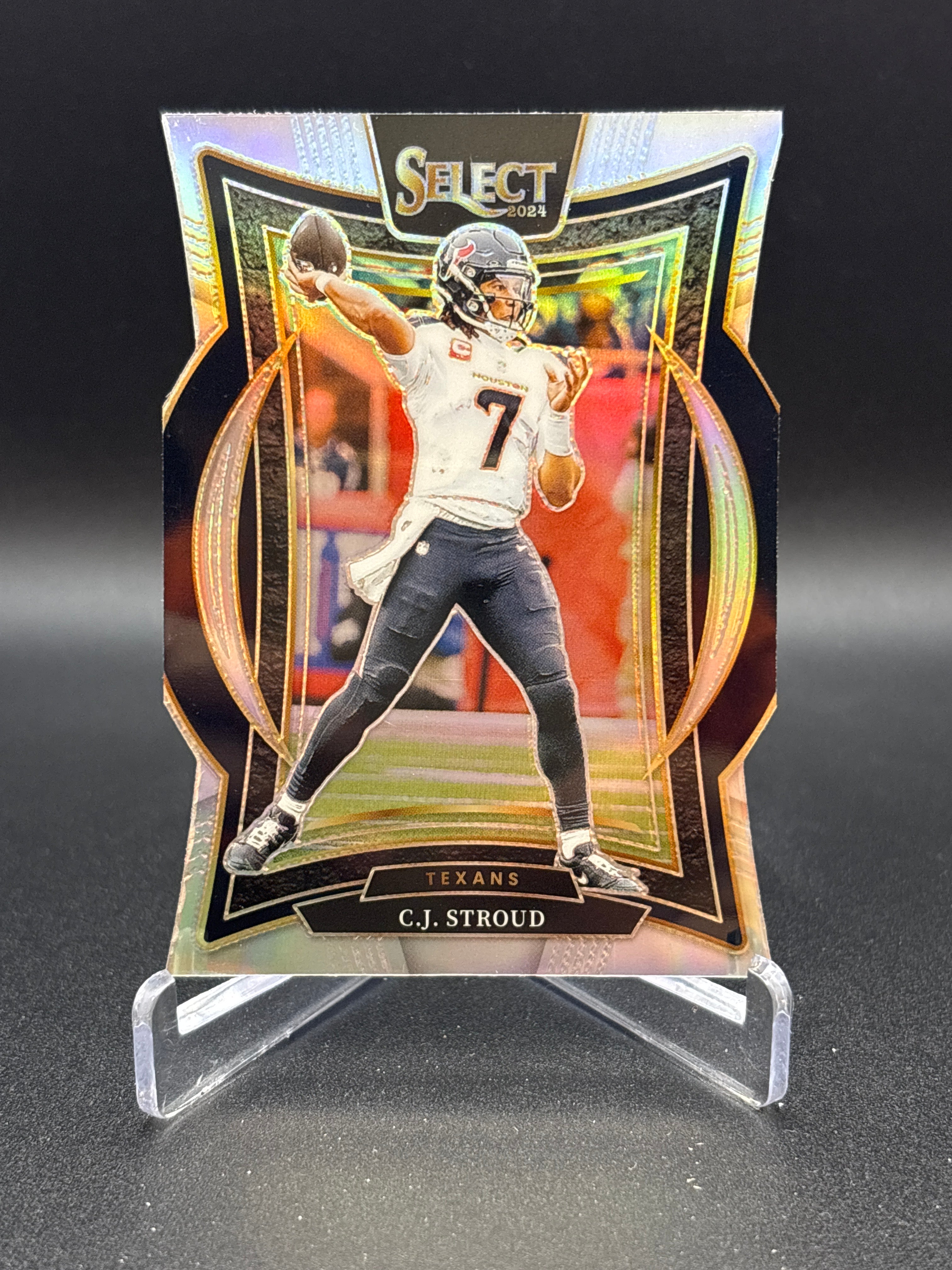 2024 Select C.J. Stroud Concourse Silver Prizm Die-Cut #42 Texans
