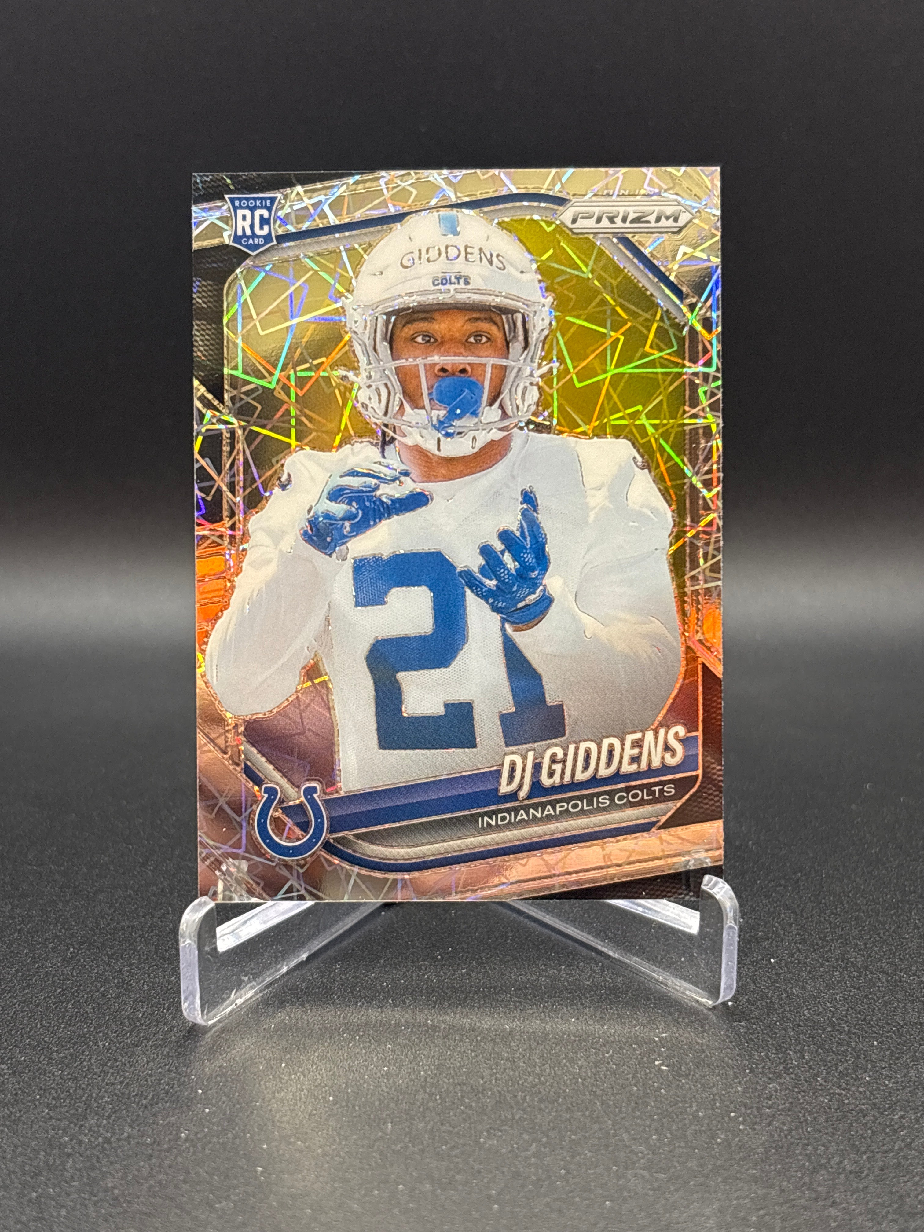 2025 Panini Prizm - Rookies DJ Giddens #383 Lazer Prizm