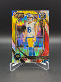 2024 Panini Select - Club Level Joshua Karty #282 Red & Yellow Shock Prizm (RC