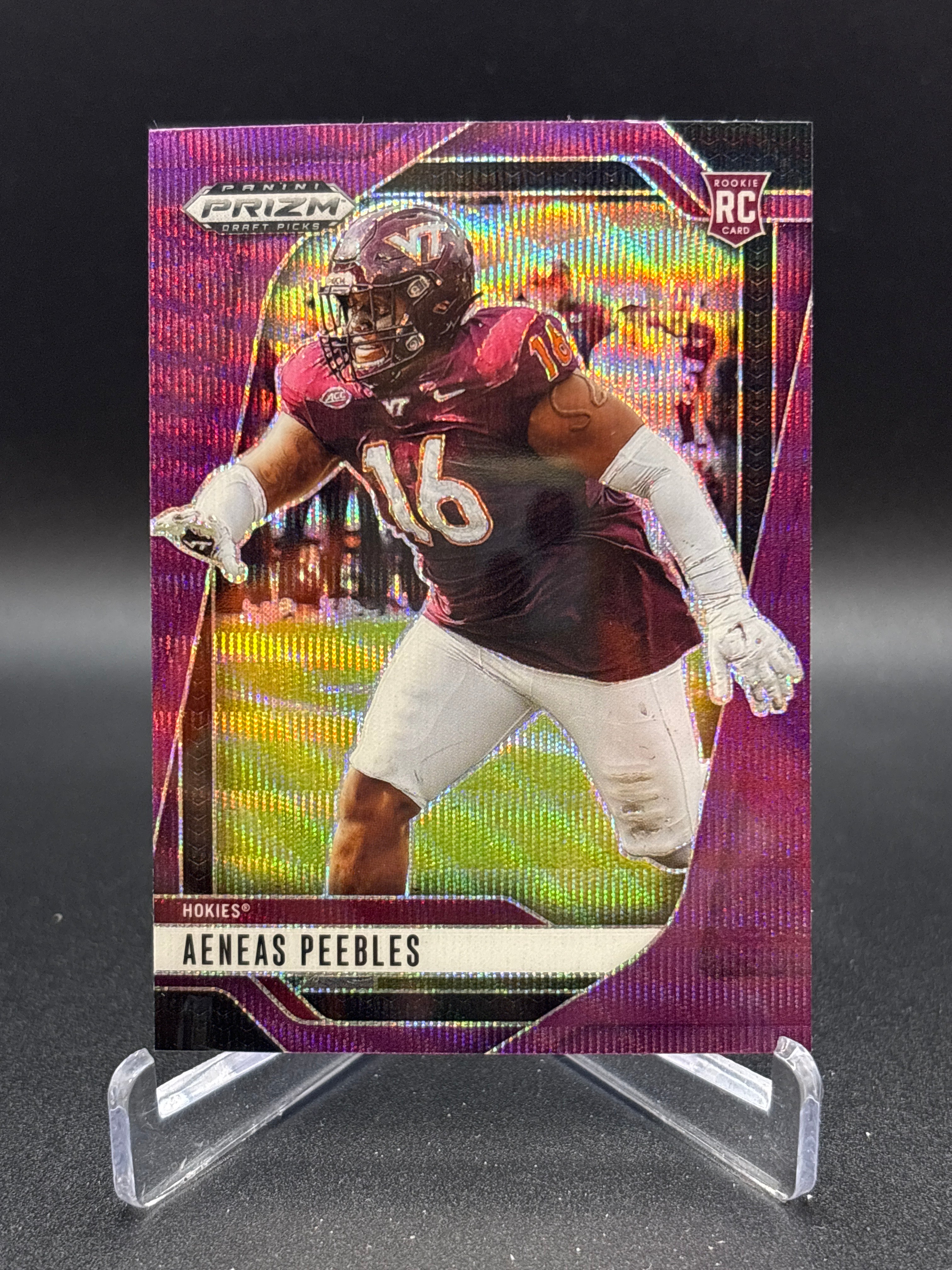 2025 Panini Prizm Draft Picks - Aeneas Peebles #145 Purple Wave Prizm
