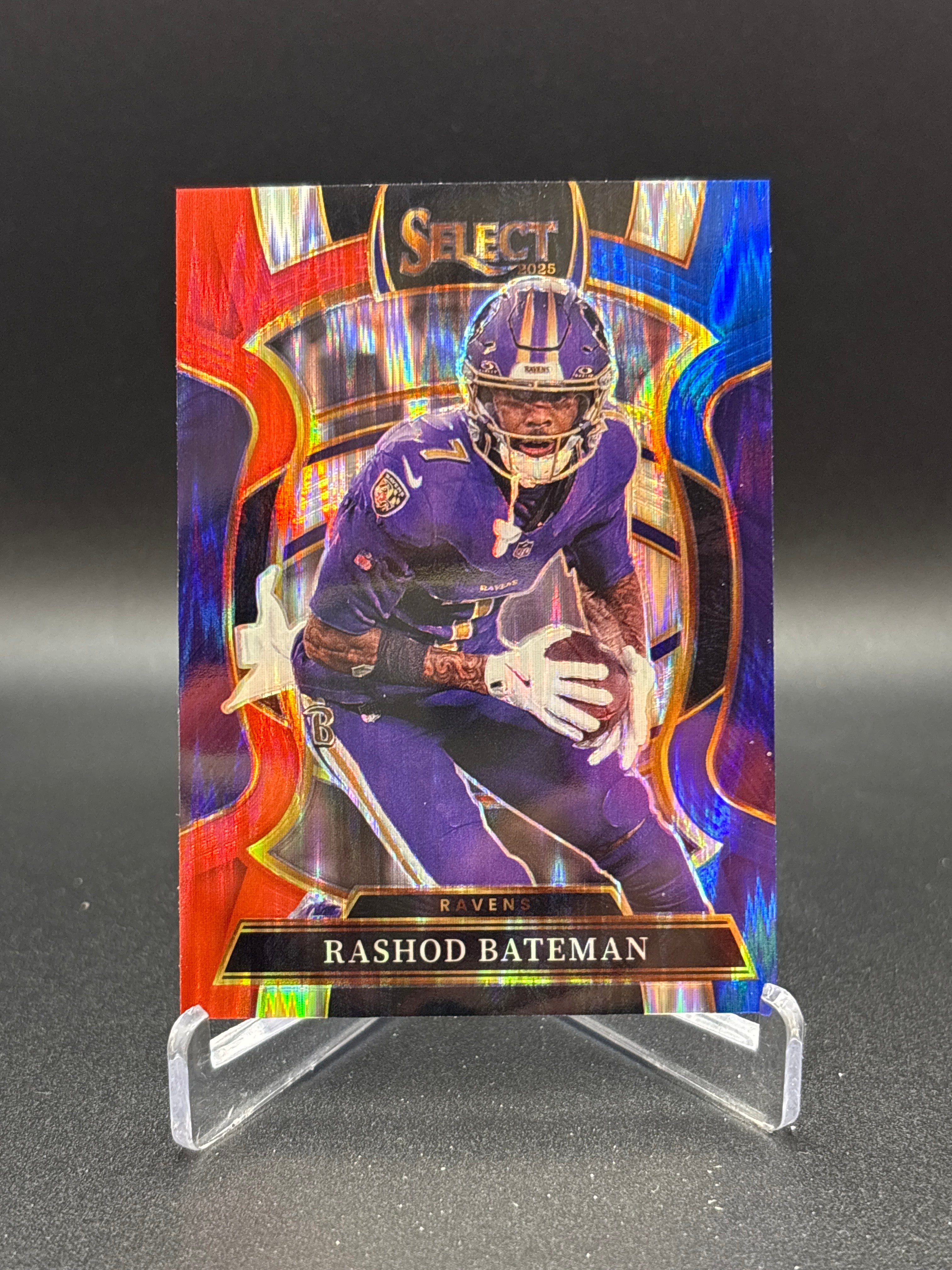2025 Select Rashod Bateman Concourse #62 Red & Blue Shock Ravens