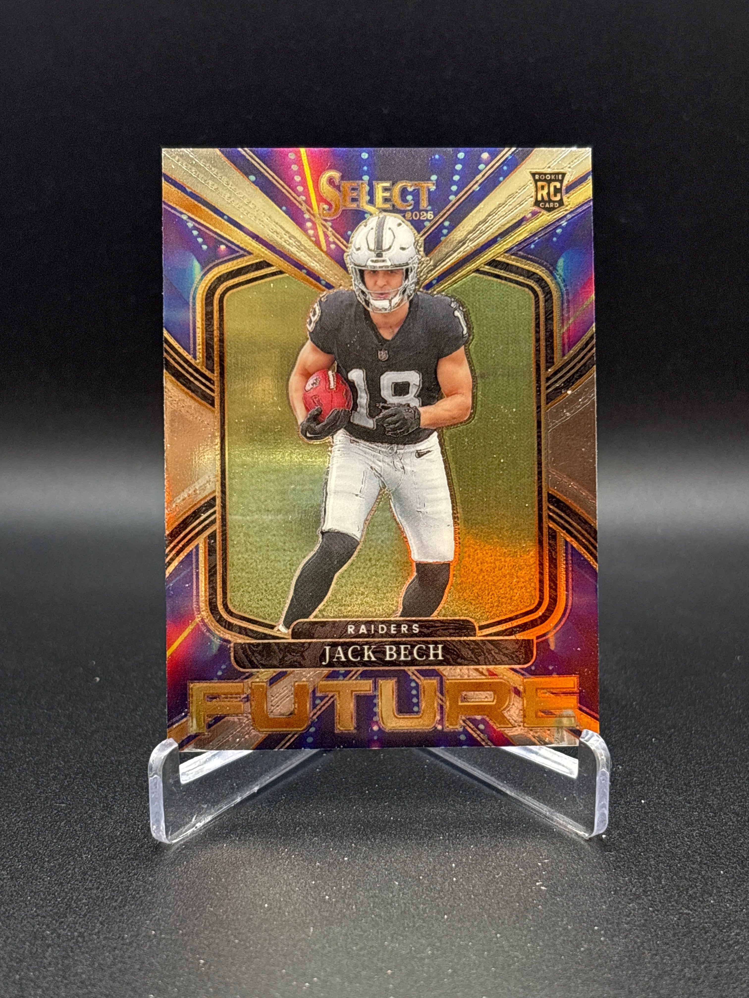 2025 Panini Select Future RC #12 - JACK BECH - Las Vegas Raiders