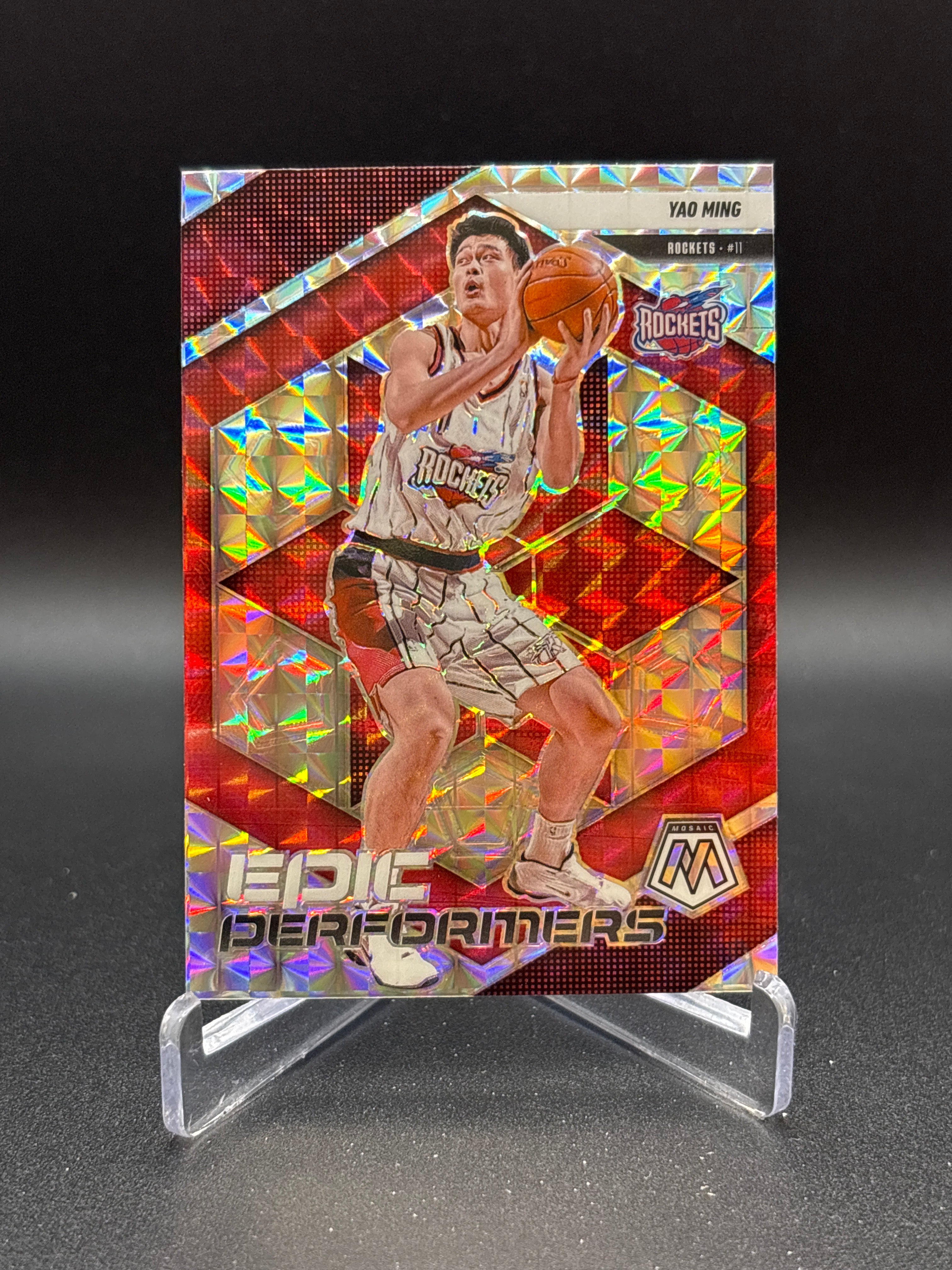 Panini Mosaic Yao Ming Houston Rockets #20 Epic Performers Prizm