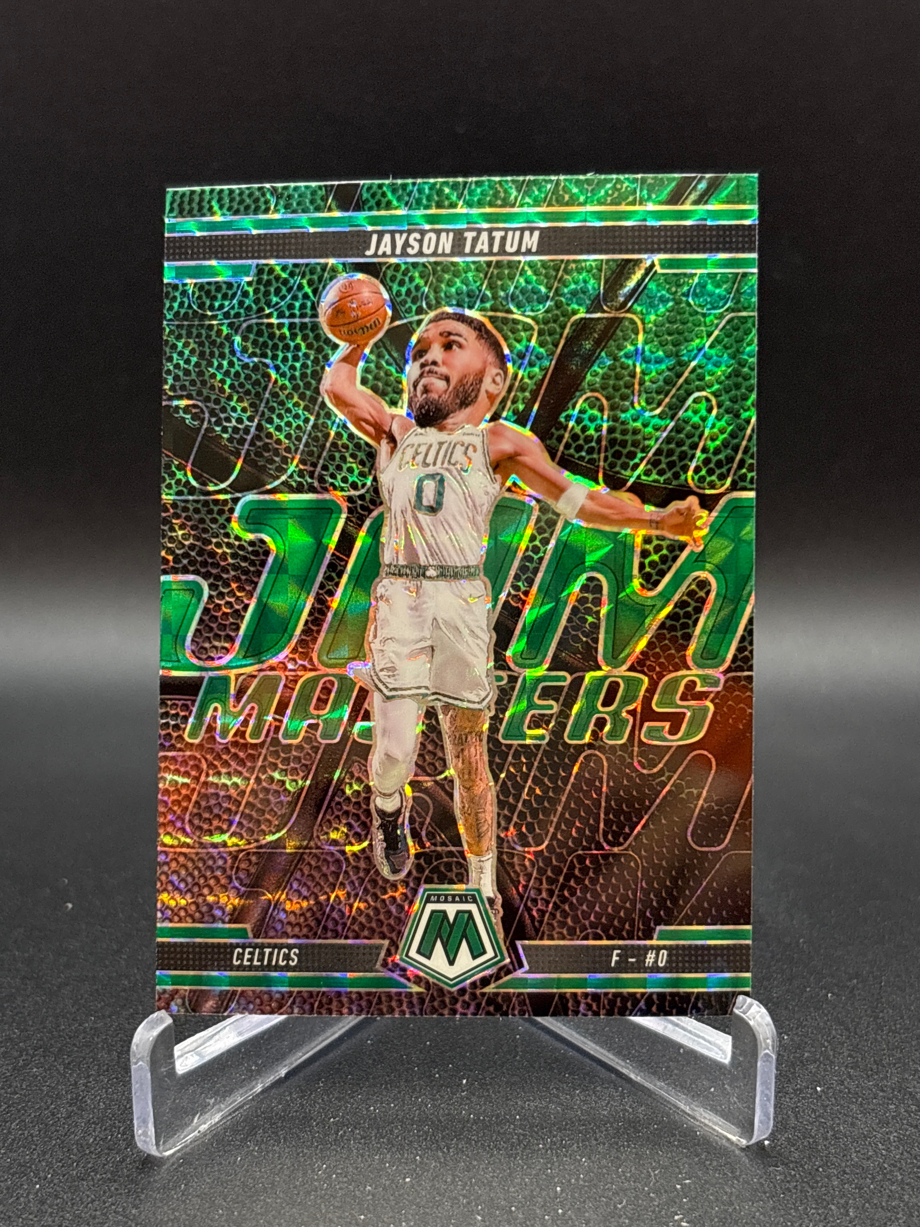2024-25 Mosaic NBA #15 Jayson Tatum Jam Masters Green Mosaic Celtics Color Match