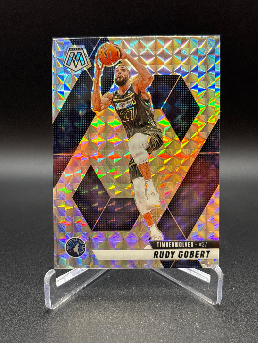 2024-25 Mosaic Collins - Gobert _ Conley Silver Mosaic Prizm Refractor Lot of 3