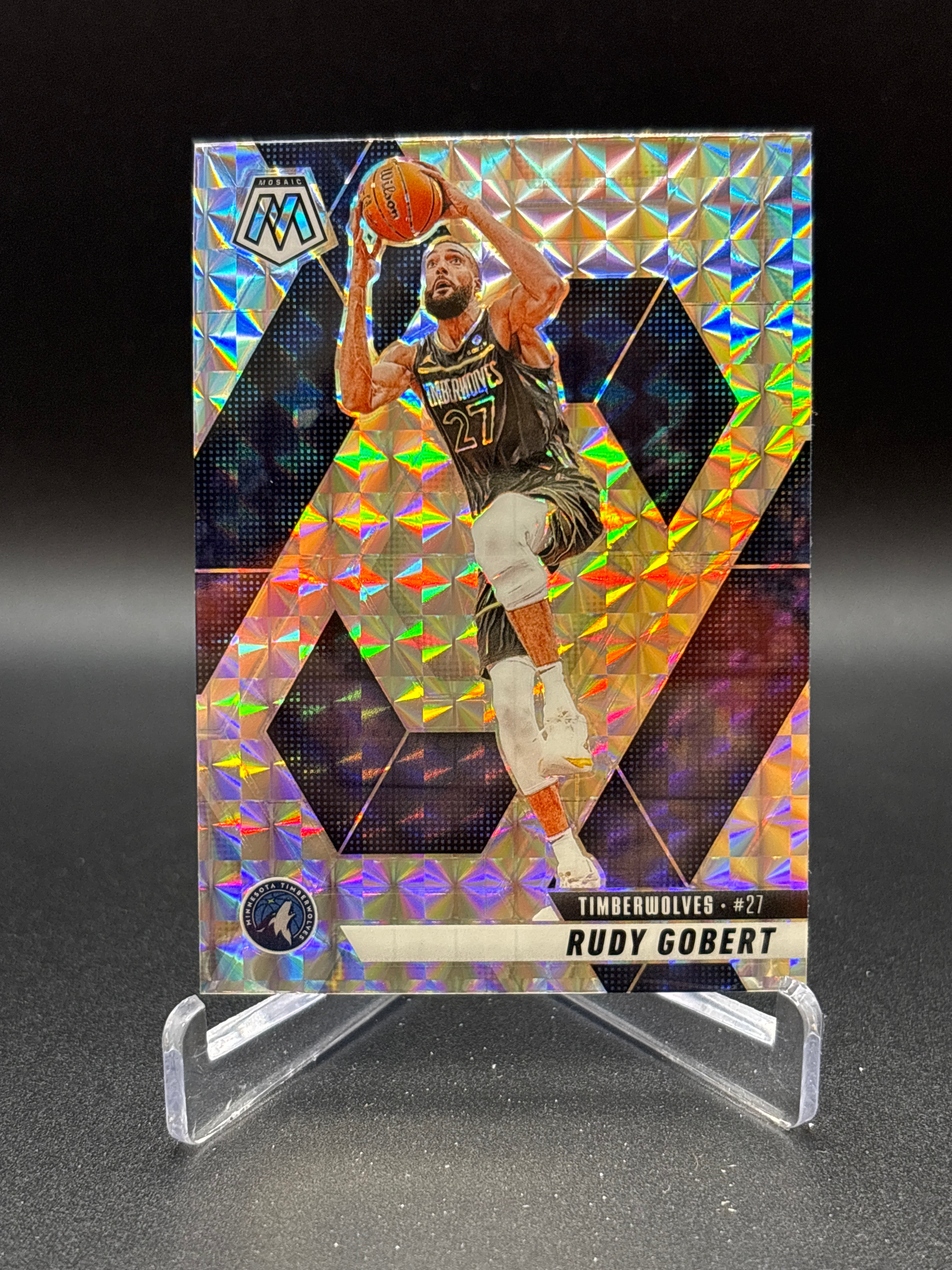 2024-25 Mosaic Collins - Gobert _ Conley Silver Mosaic Prizm Refractor Lot of 3