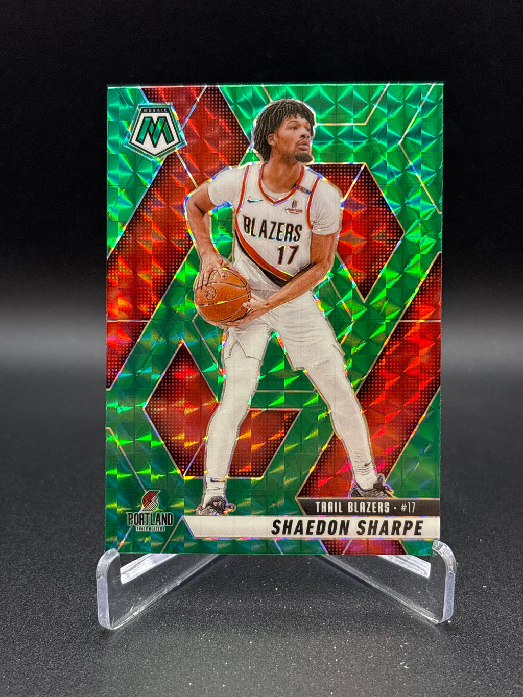 2024-25 Panini Mosaic - Embid- Sharpe - Camara  Green Mosaic Prizm Lot of 3