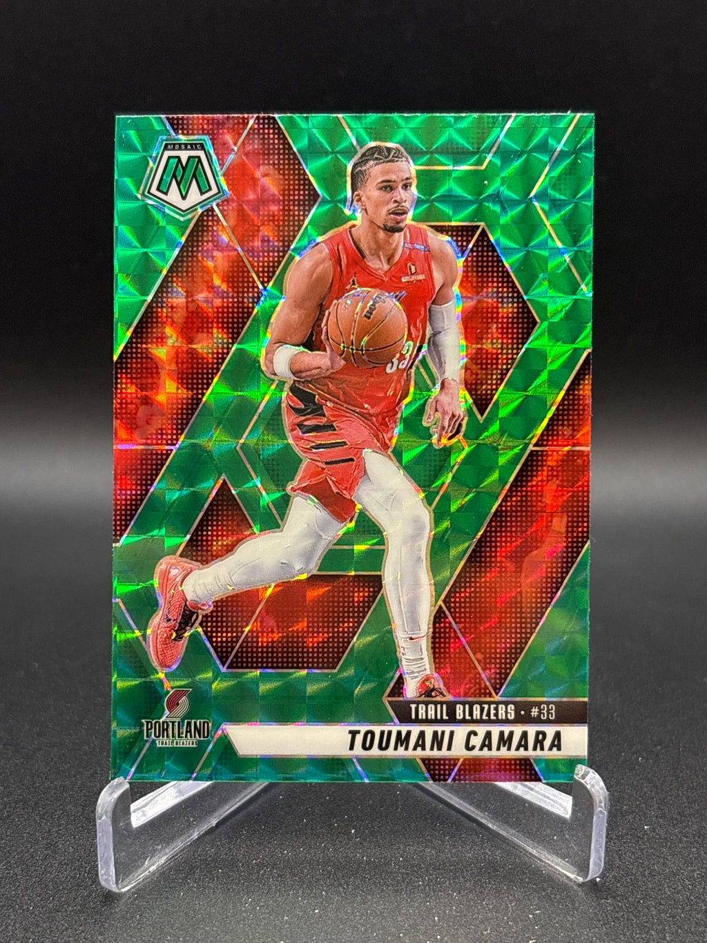 2024-25 Panini Mosaic - Embid- Sharpe - Camara  Green Mosaic Prizm Lot of 3
