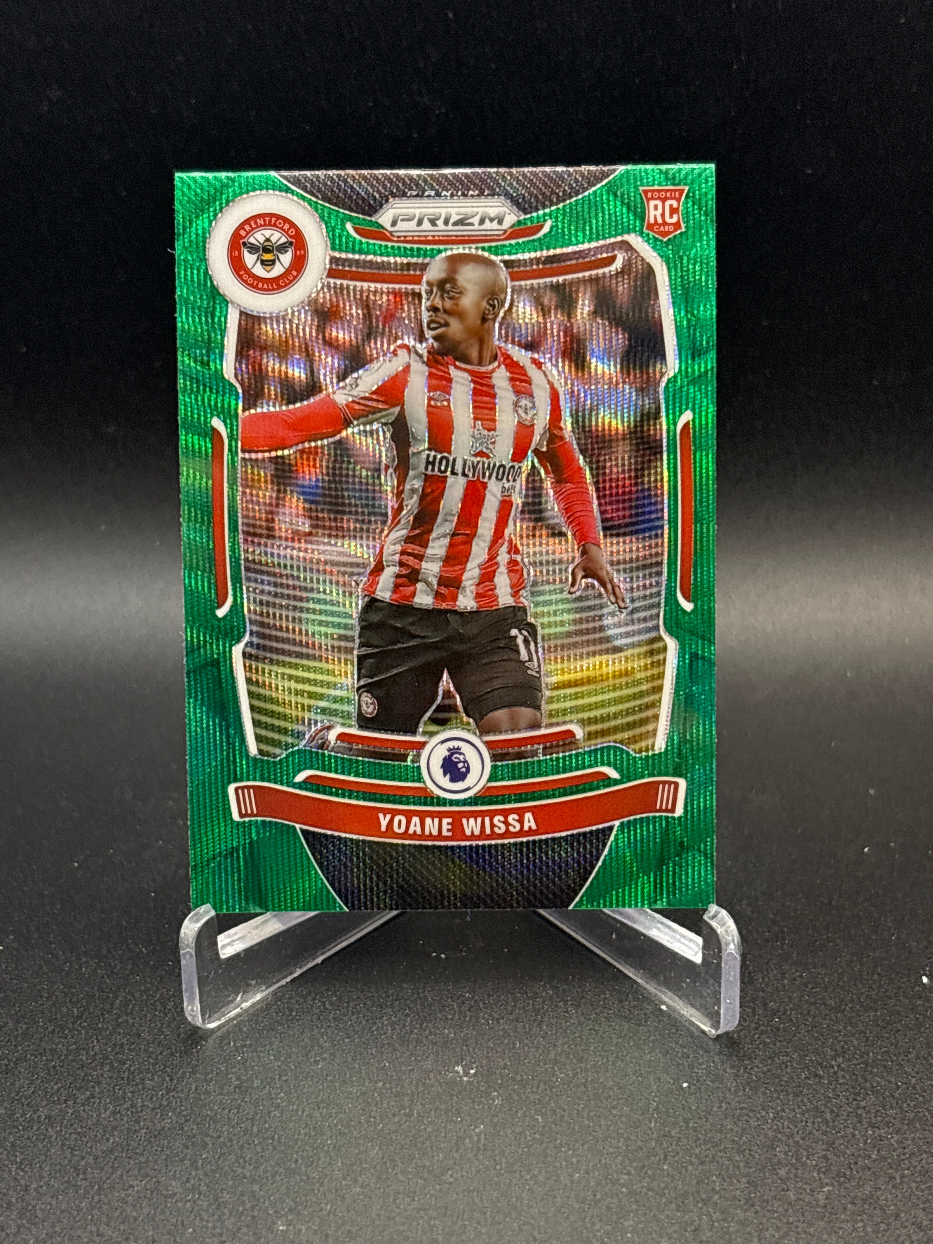 2021-22 Panini Prizm EPL Premier League Yoane Wissa RC Green Wave Brentford
