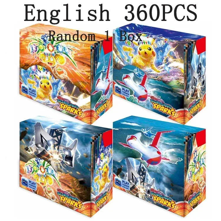 Newest 324Pcs Pokemon Cards Sun & Moon XY Evolutions Pokemon Booster Box Collectible Tradiner Card Game toy for children