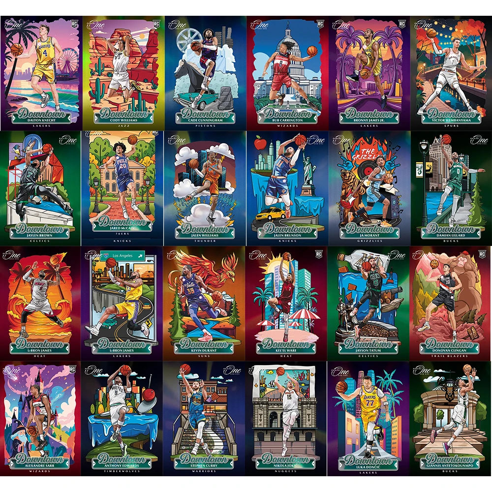 SPORTS DIY homemade 2025 basketball DOWNTOWN Curry James Durant Doncic Wembanyama Tatum Lillard Collectible cards Holiday gifts