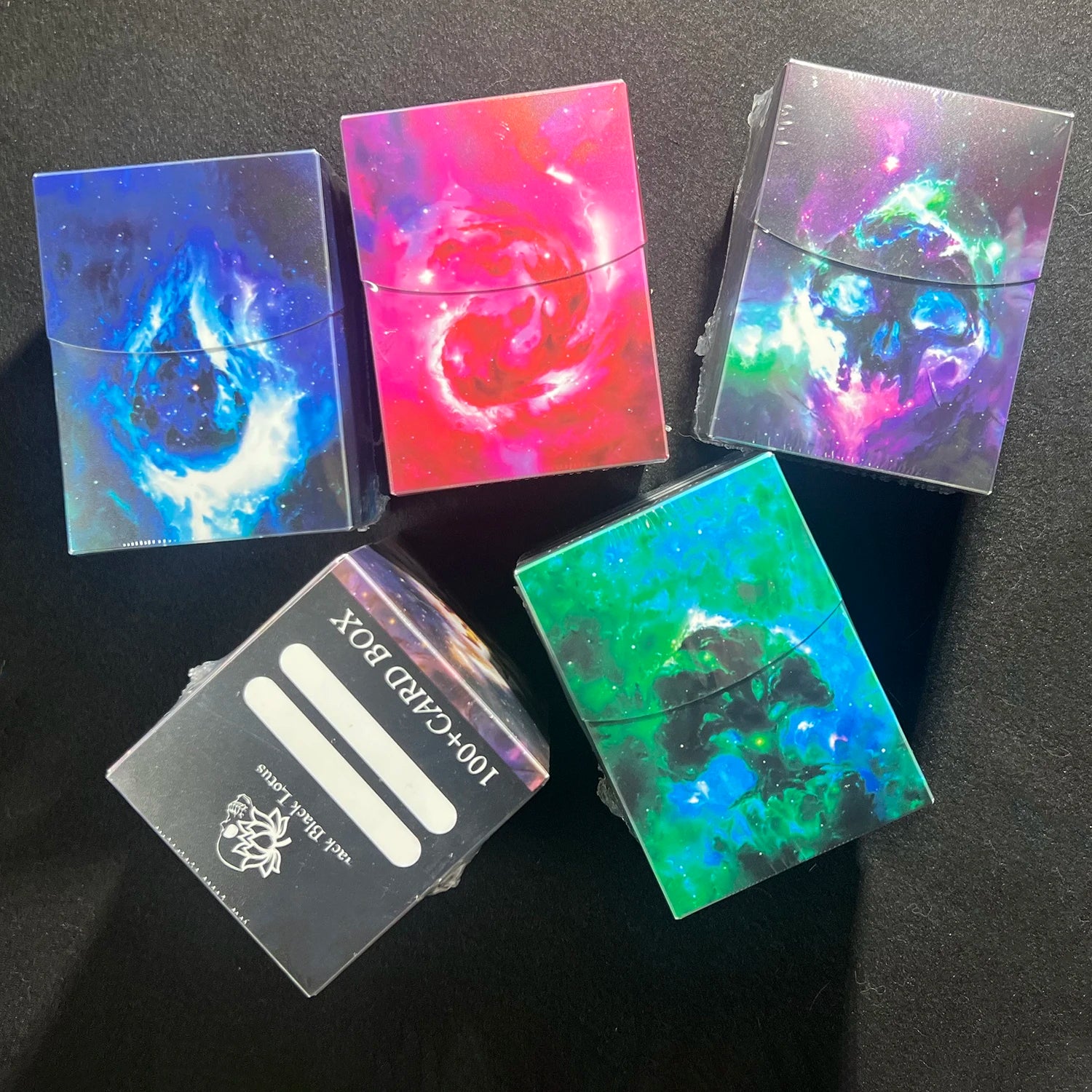 BL Classic 100+ BASIC LANDS Swamp Island MTG Trading Cards Box TCG/CCG Storage Card Deck Case for /PKM/YGO With Two Dividers