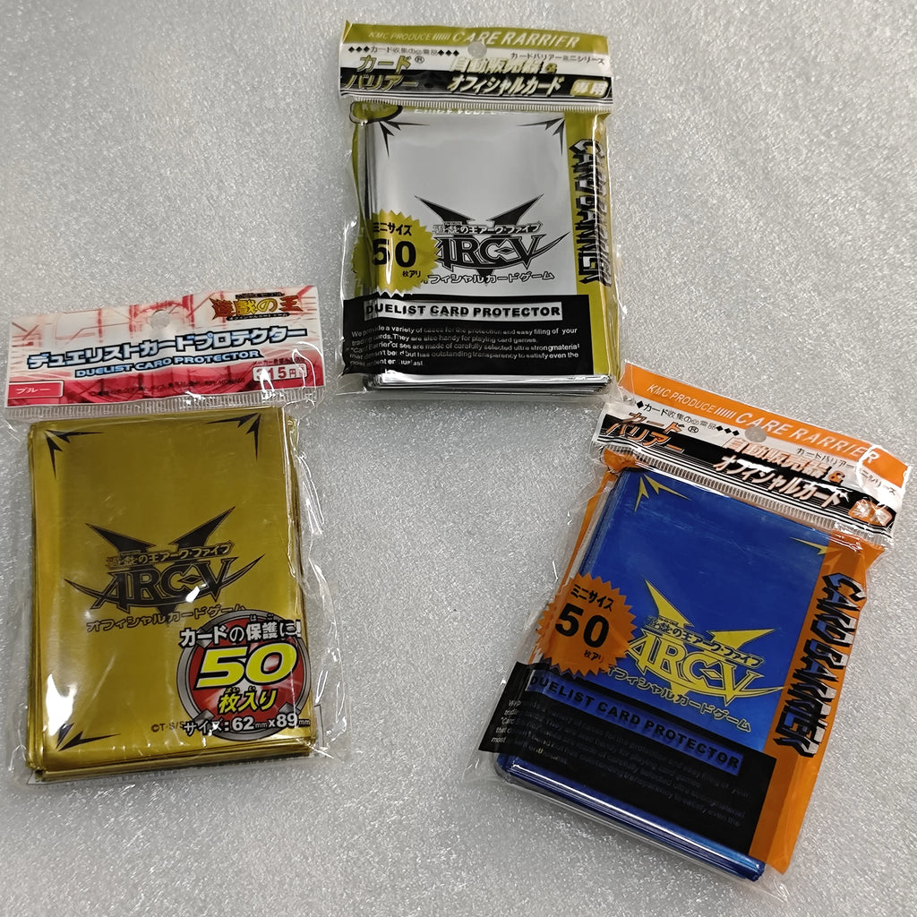 50 pcs/pack  Yugioh ARCV Card Sleeves Yu-Gi-Oh! OCG TCG Trading Cards Protector Case Free Shipping
