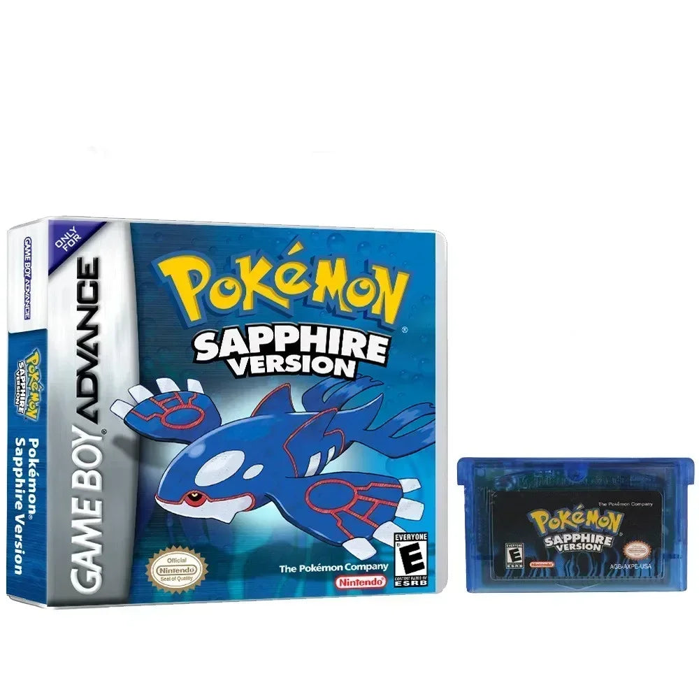Pokémon-Game Card English Language Emerald Sapphire Series GB NDSL GBC GBA GBM SP Ruby Firered Video Cartridge Console Game Card