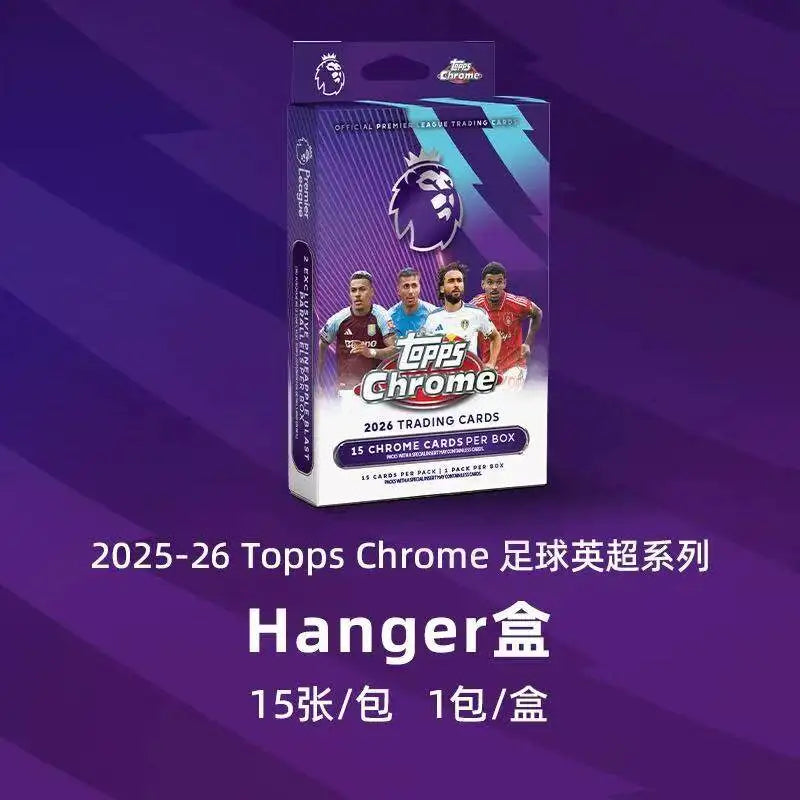 Topps Football Star Cards Chrome  Premier League Soccer Trading Cards Value Blaster Tin  Box Sports For Football Collectors