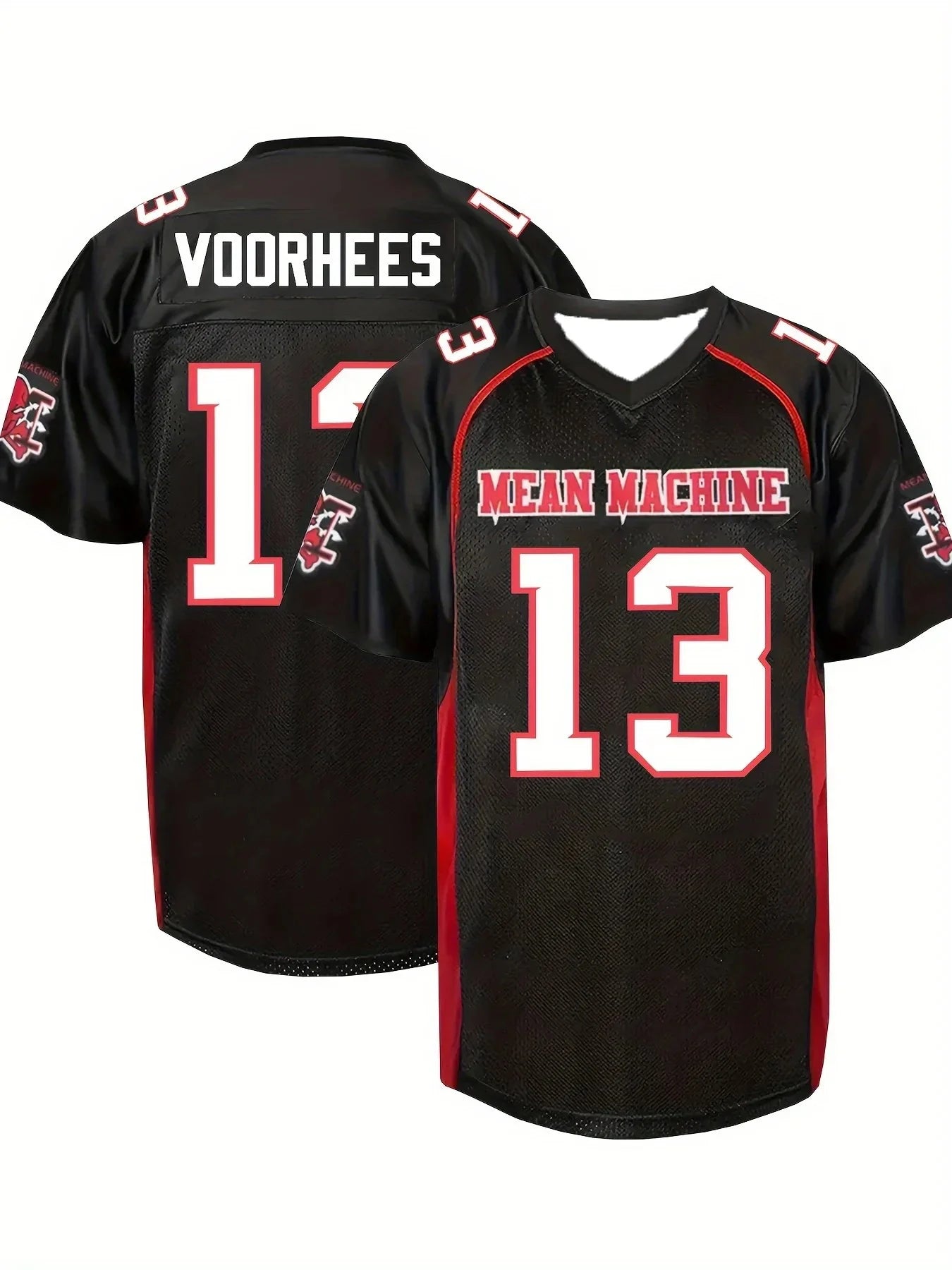 Mean Machine American Football Jersey Quick Dry Mesh Shirt Men Number 13 18 23 X Movie Version Training Retro Fan Sport Top