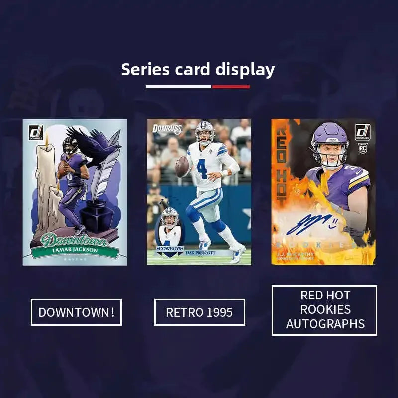 2025 Panini Donruss Football NFL Trading Cards Mystery Box Sports Collectibles Holiday Birthday Gifts for Boys & Girls
