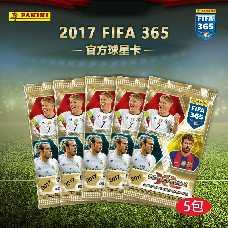 Genuine 2017 Panini FIFA 365 Complete Collection Rare Golden Football Trading Cards Rare Icons Signatures Gift for Soccer Fans