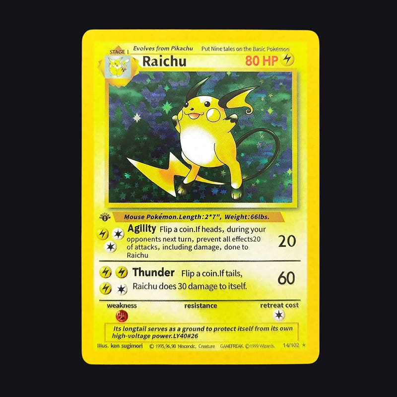 DIY 1999 POKEMON Game English 1ST EDITION Charizard Blastoise Venusaur Holo 4/102 Anime Game Collection Card