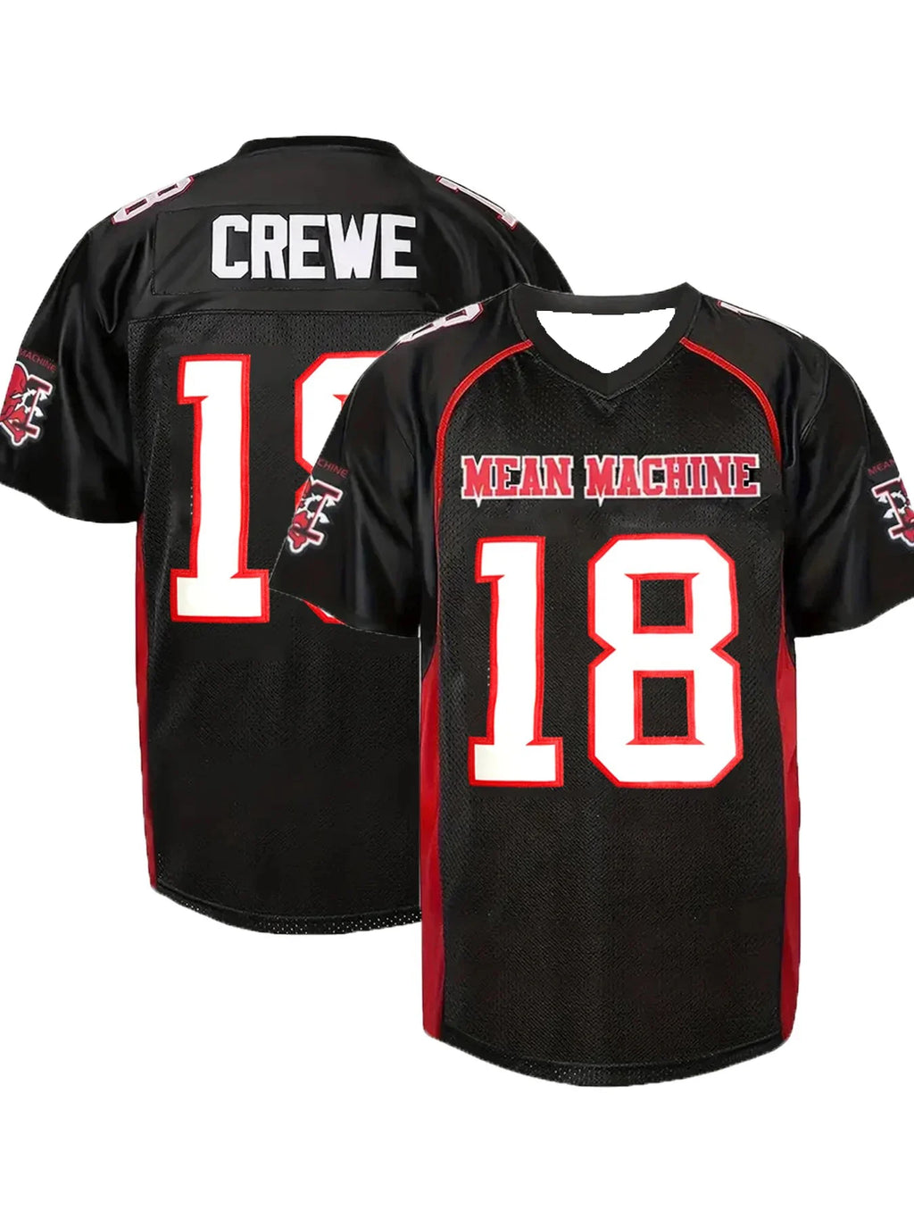 Mean Machine American Football Jersey Quick Dry Mesh Shirt Men Number 13 18 23 X Movie Version Training Retro Fan Sport Top
