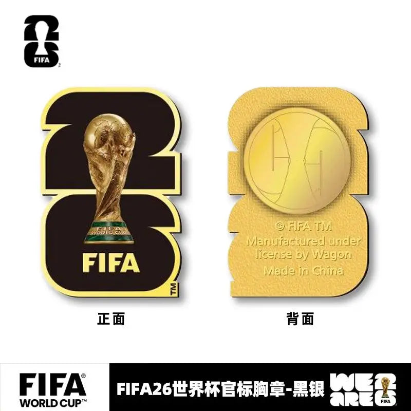 FIFA Official 2026 World Cup Badge Metal Enamel Brooch Pin US Canada Mexico Souvenir Collectible Chest Pin Gift