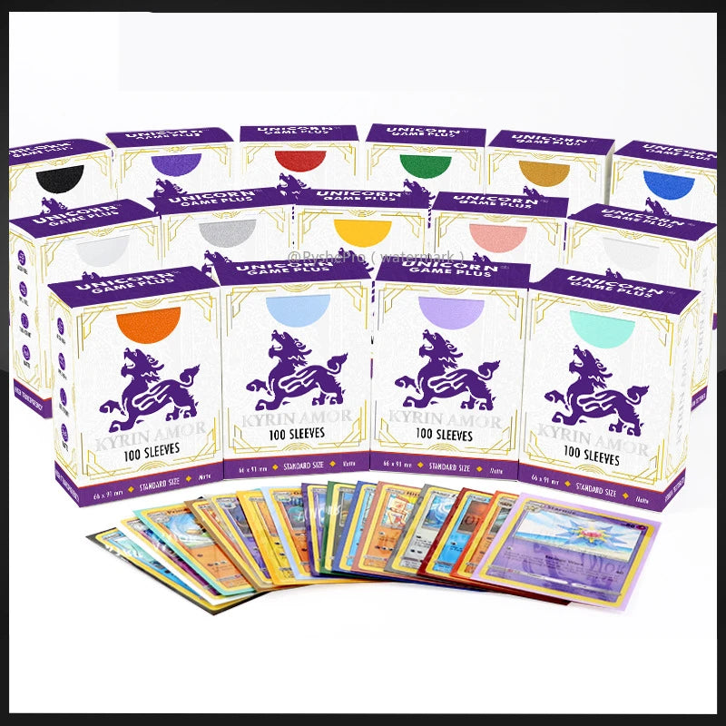 Standard Size Card Sleeves Premium Perfect Exact Fit Inner Card Sleeves with Pokemon Cards for TCG MTG Sports Cards ﻿