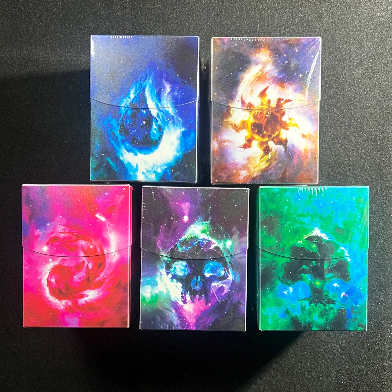 BL Classic 100+ BASIC LANDS Swamp Island MTG Trading Cards Box TCG/CCG Storage Card Deck Case for /PKM/YGO With Two Dividers