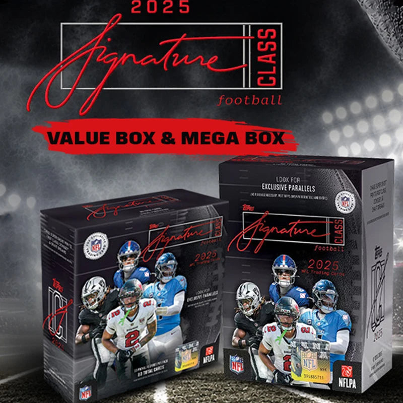 2025 Topps Signature Class NFL Football Series Star Card Collectible Card Value Box