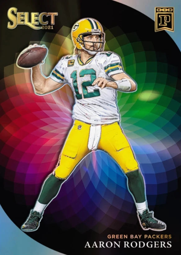 PANINI Select Football Series Aaron Rodgers Patrick Mahomes Tom Brady Trevor Lawrence Diy Homemade Collection Card Toys Gift