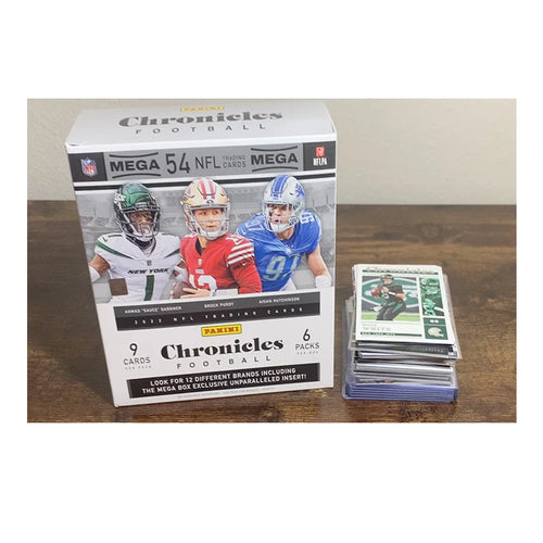 2022 Panini Chronicles NFL Mega Box, Multi-Brand Football Cards, Holographic Parallels, Investment Collectible