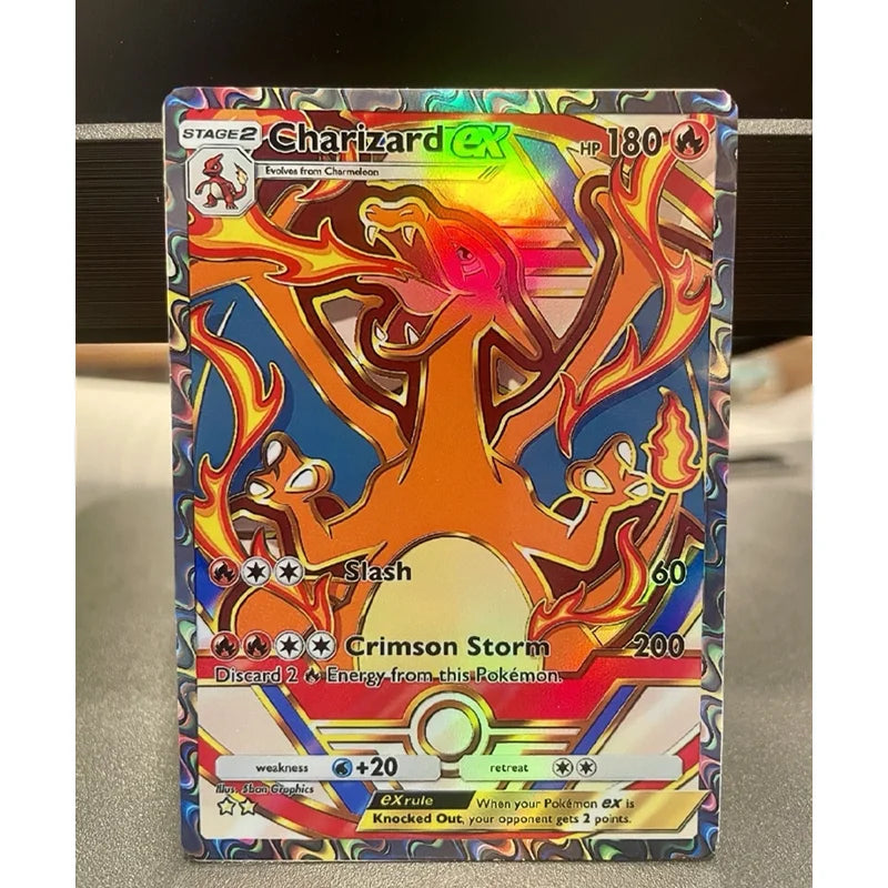 Diy Pkm Fan Art Tcg Pocket Eevee Ex Holo Pikachu Ex Lugia Buzzwole Lusamine Charlizard Solgaleo Full Art | Deluxe Pack Ex Card