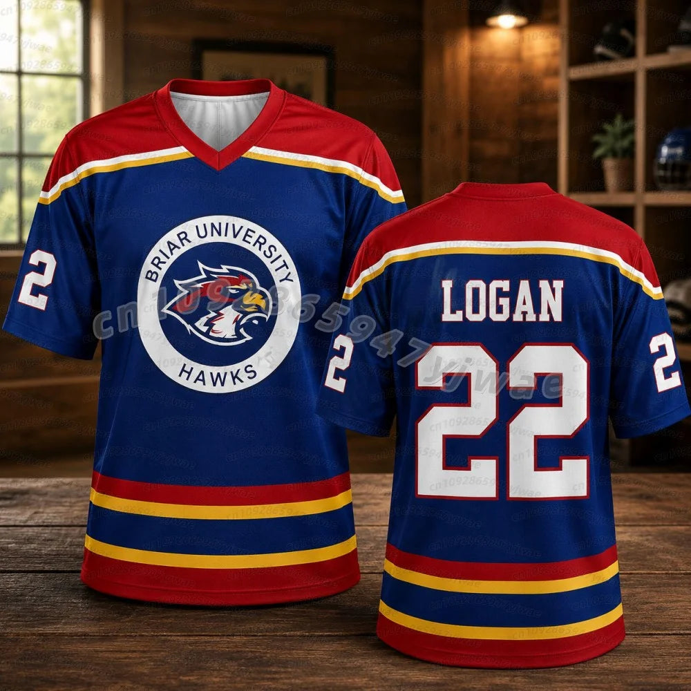 2026 Men Women T-Shirt Off Campus Briar University Hockey Jersey Graham 44 22 Di Laurentis 66 Tucker46 Long Sleeve Kids T Shirts
