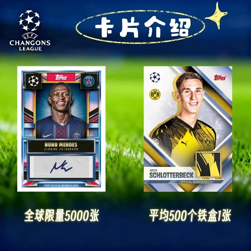 2026 New Season Topps UCC Match Attax 2025-26 Top Champions League match ttag big iron boxSeries Football Star Card Fan Toy Gift