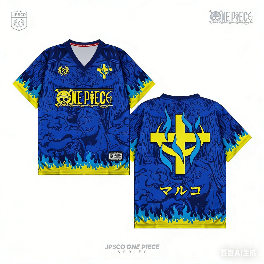 Fashion Vintage Retro Full Printing T-shirt Series Anime One Piece Anime Y2k Korean Style Kpop Baseball Hockey Unisex Tops Tees