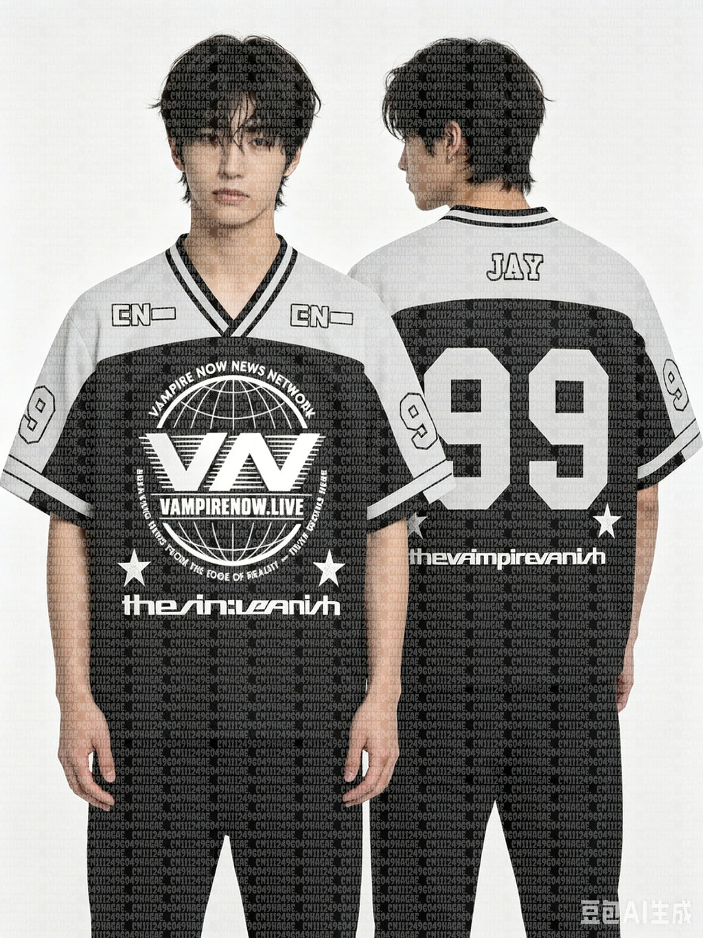 2026 Summer American Football Jersey Black White Y2K Streetwear Tee Personalized Name Number for ENHYPEN Fans Sport Shirt Kids
