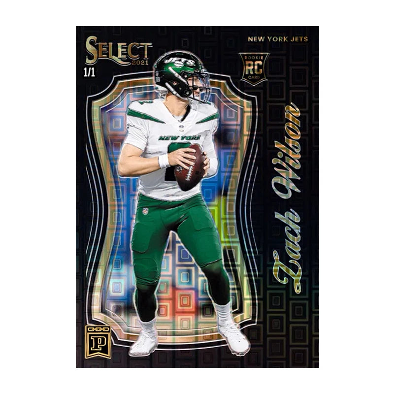 NFL PANINI Select Football Series Ja'marr Chase Justin Fields Mac Jones Homemade Diy Collection Card Toys Gift