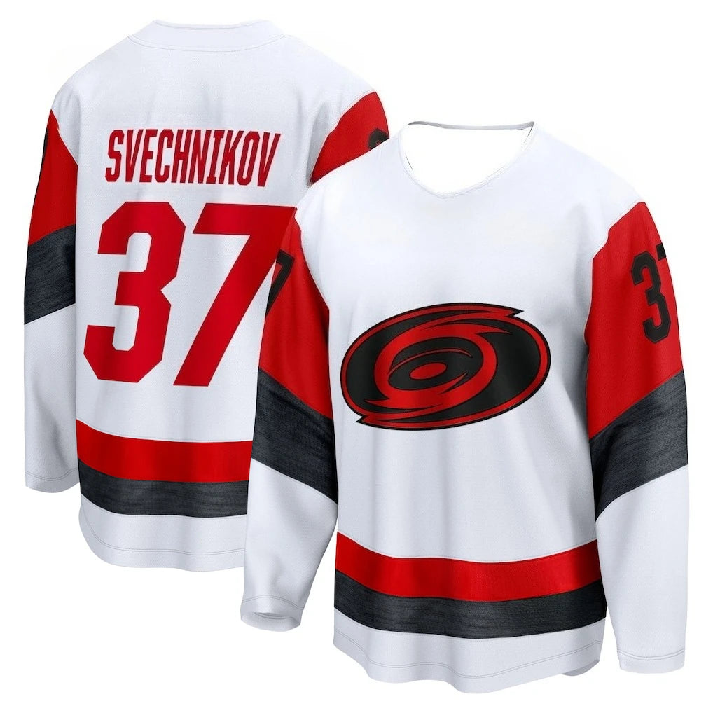 Hockey Jersey - White with Green & Blue Accents "Aho 20" Whale "W" Logo Autumn and Winter Base Layer Shirts