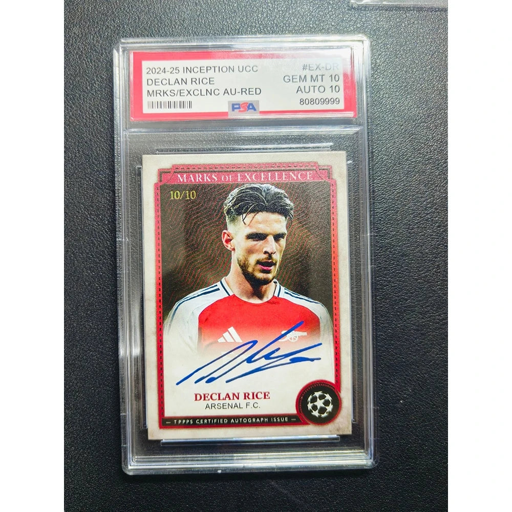 Soccer DIY Homemade Declan Rice Thierry Henry Beckham Cristiano Ronaldo Rated Collectible Card Brick Football Boy Festival Gift