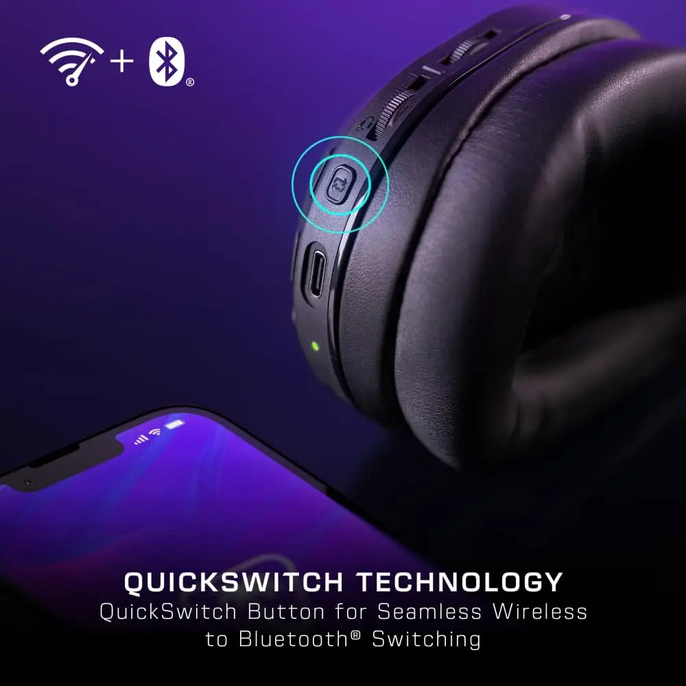 Wireless Gaming Headset for PS5, PS4, PC, Switch & Mobile – 40Hr Battery, Bluetooth, Flip-to-Mute Mic, Memory Foam