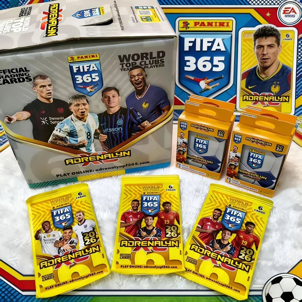 A Random 1pc PANINI Limited Edition FIFA 365 2026 Adrenalyn XL Fat Pack Featuring Official Player Cards, Including Limited Cards
