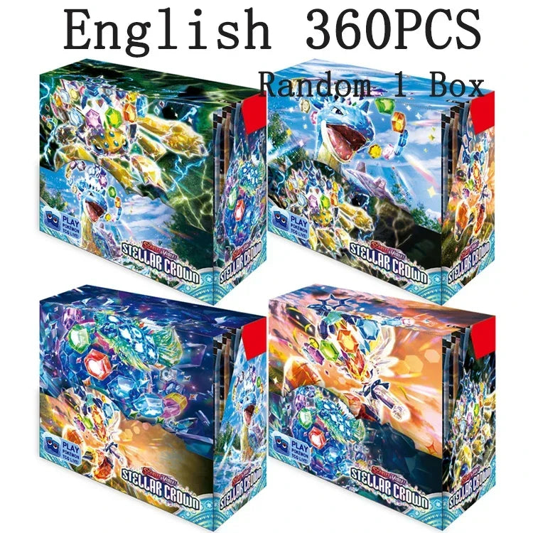 Newest 324Pcs Pokemon Cards Sun & Moon XY Evolutions Pokemon Booster Box Collectible Tradiner Card Game toy for children