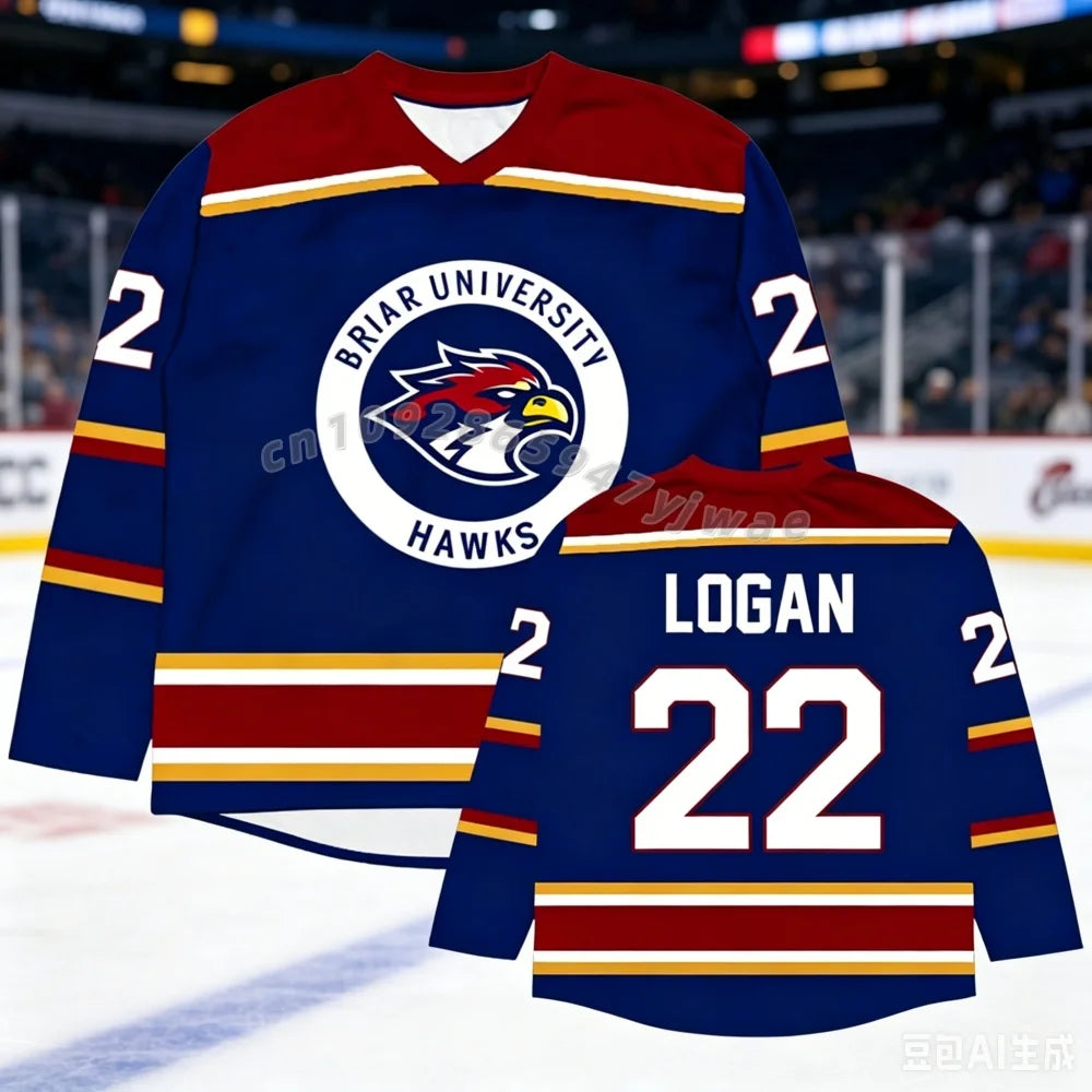 cosplay  Off Campus Briar University Jersey Graham 44 22 DI LAURENTIS 66 Tucker46 T-shirt  ice hockey Men Women cosplay t-shirt