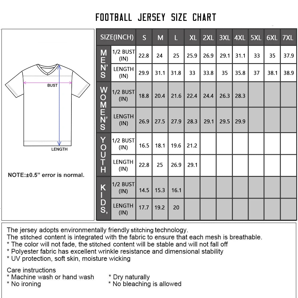 Custom Football Jersey Personalized Team Name Number Game Day American Football Shirt for Men Women Youth Kids