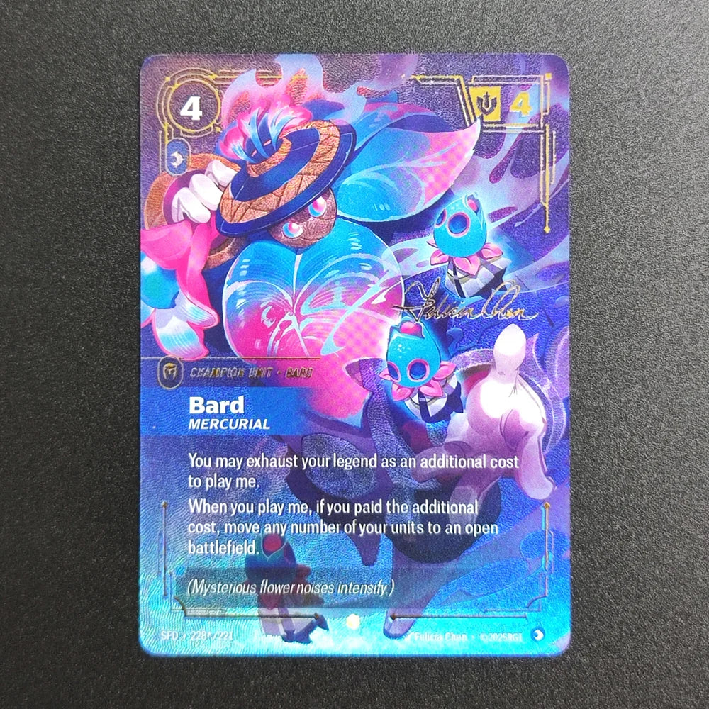 Proxy Riftbound League of Legends Spiritforged SFD Vayne Ahri Irelia Bard Teemo Yone Yasuo (Signature) Collection Game Card