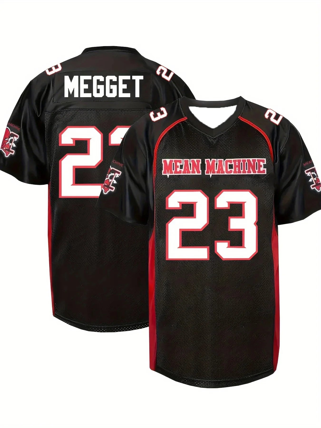 Mean Machine American Football Jersey Quick Dry Mesh Shirt Men Number 13 18 23 X Movie Version Training Retro Fan Sport Top