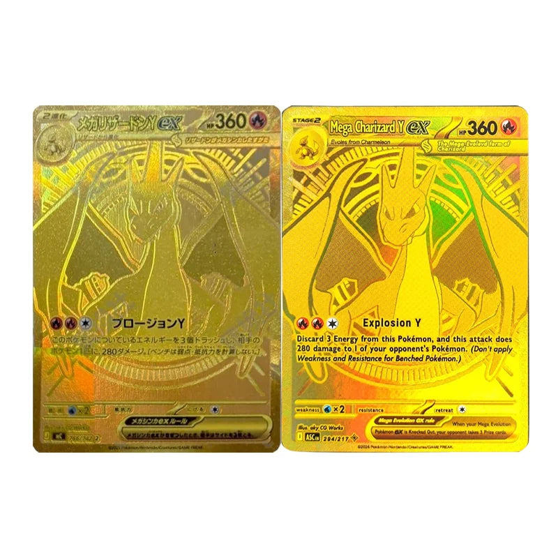 Diy Proxy Pokemon Card 100 Battle  Series 2025 Pokemon Japanese Mc-Start Deck 100 Battle Collection #766 Mega Charizard Y Ex