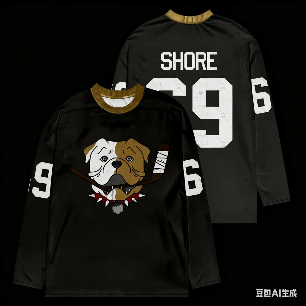 2025 winter Men Shoresy Shore 69 Sudbury Bulldogs Hockey Jersey O-Neck T-Shirts Unisex Fashion Men Casual Hiphop Streetwear Tee