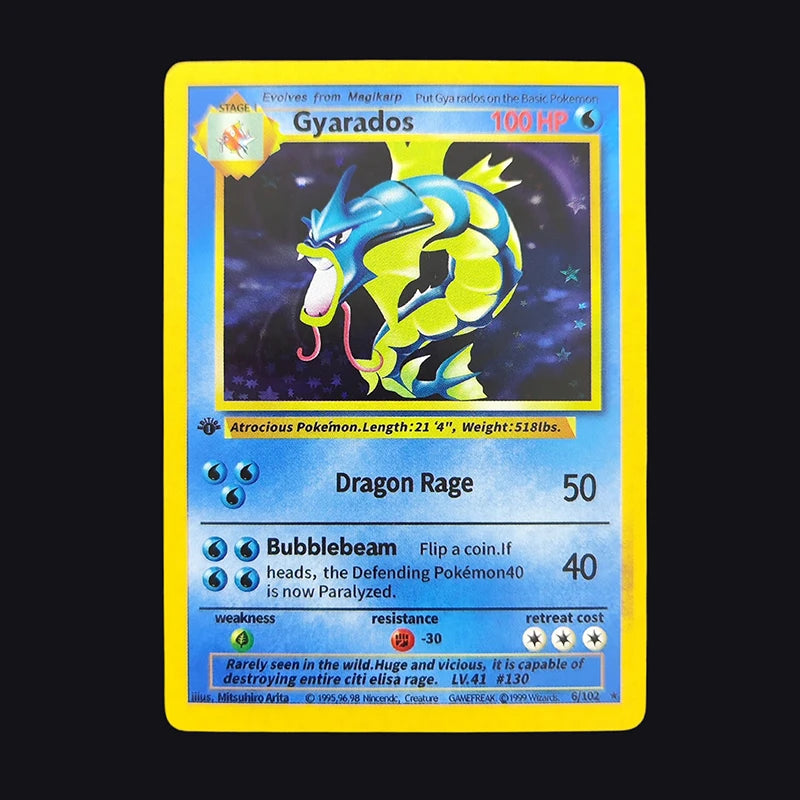 DIY 1999 POKEMON Game English 1ST EDITION Charizard Blastoise Venusaur Holo 4/102 Anime Game Collection Card