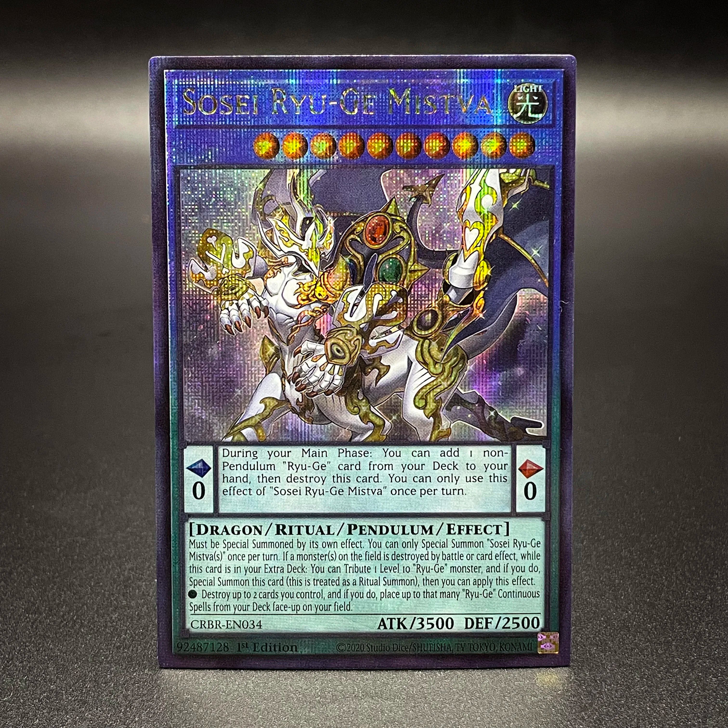 Yu-Gi-Oh! Card Dark Magician Of Chaos Platinum Secret Rare - RA03-EN134 ENVOY OF THE BEGINNING PRIMITE DRAGON TCG QCSCR Card